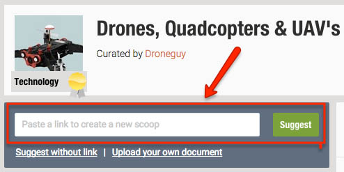 Suggesting your content in Scoop.It