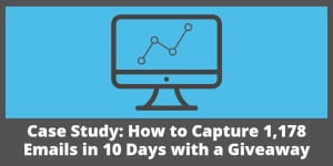 Giveaway Case Study: 1,178 emails in 10 days