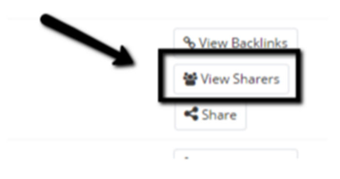 View everyone who shared specific posts in Buzzsumo