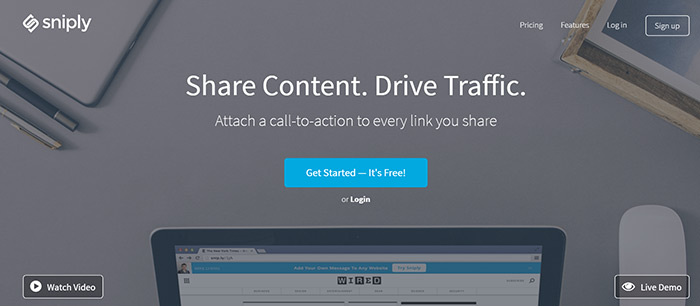 How to promote your blog with Sniply