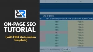 On-Page SEO checklist (with automation template)