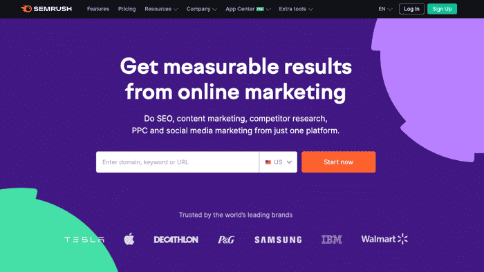 Semrush SEO platform