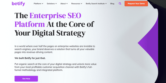 Botify enterprise SEO platform