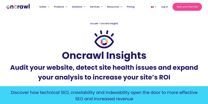 Oncrawl enterprise site crawler